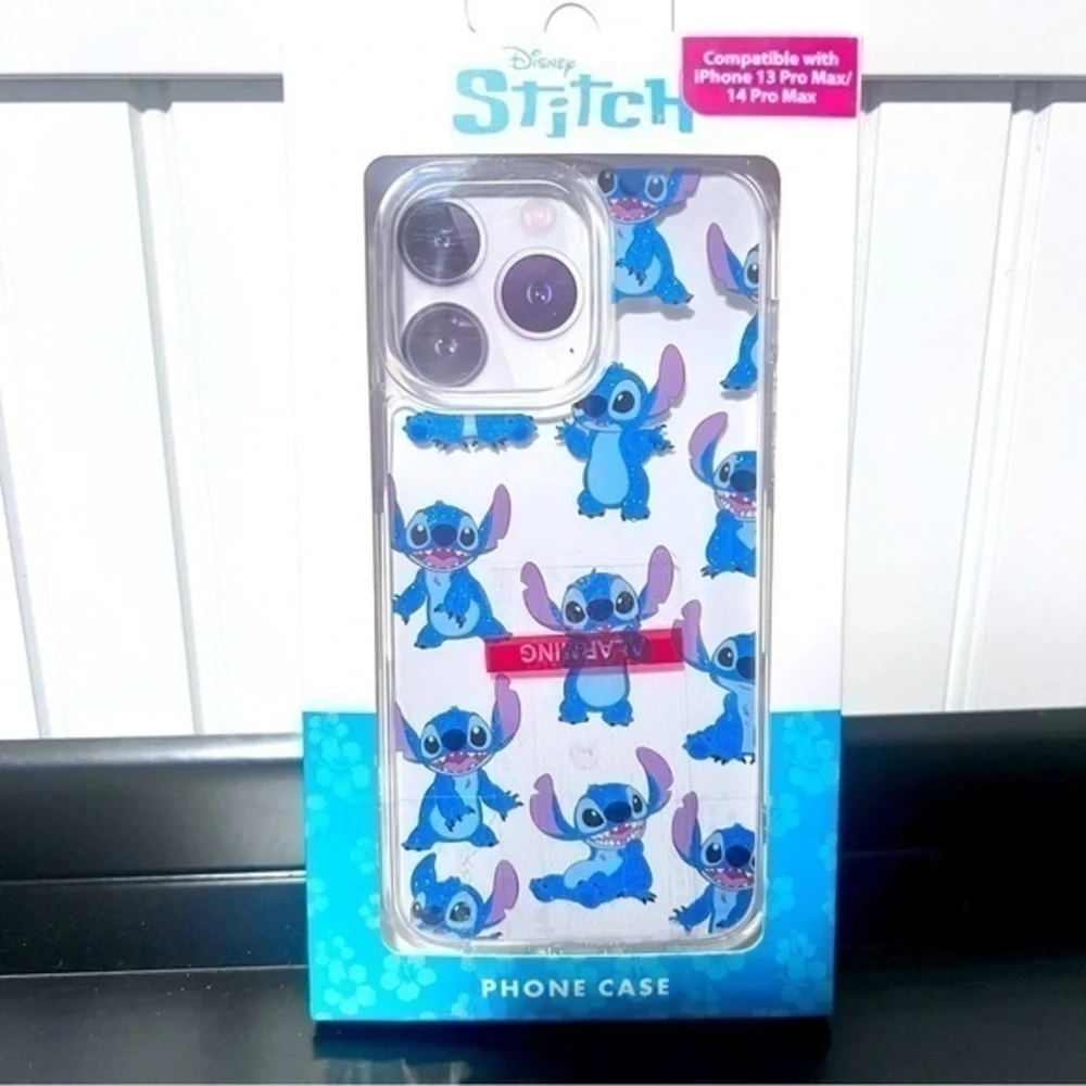 NIB Disney Stitch protective phone case for IPhone 13 Pro Max/ 14 Pro Max
